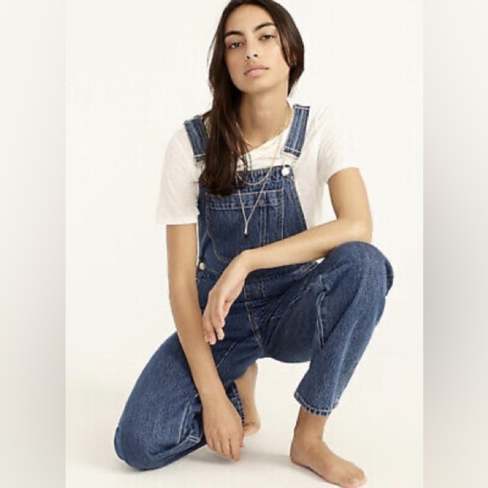 J. Crew Slouchy Boyfriend Overall In Hartwood Wash - Picture 5 of 8